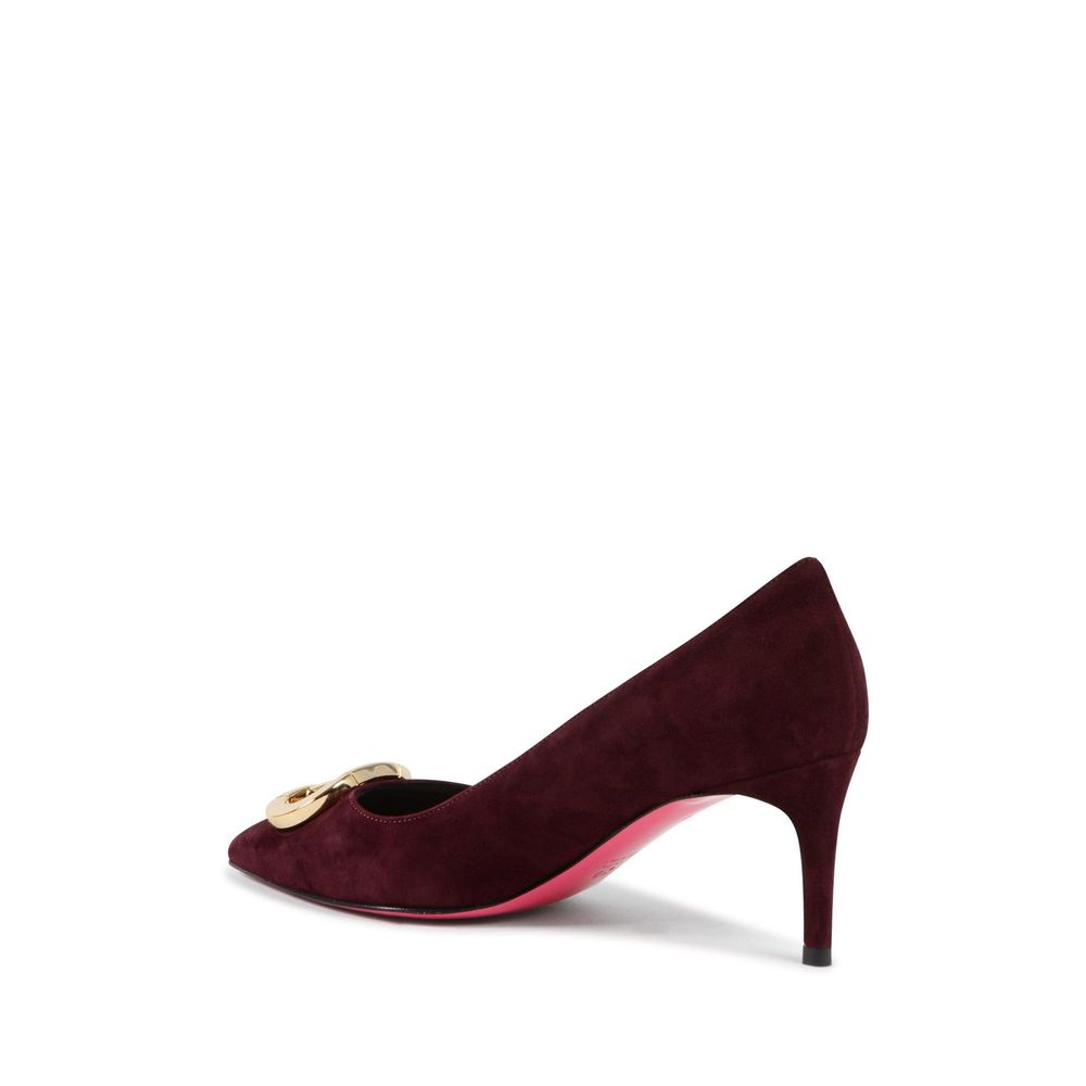 Dee Ocleppo Bordeaux Suede Leather Pump