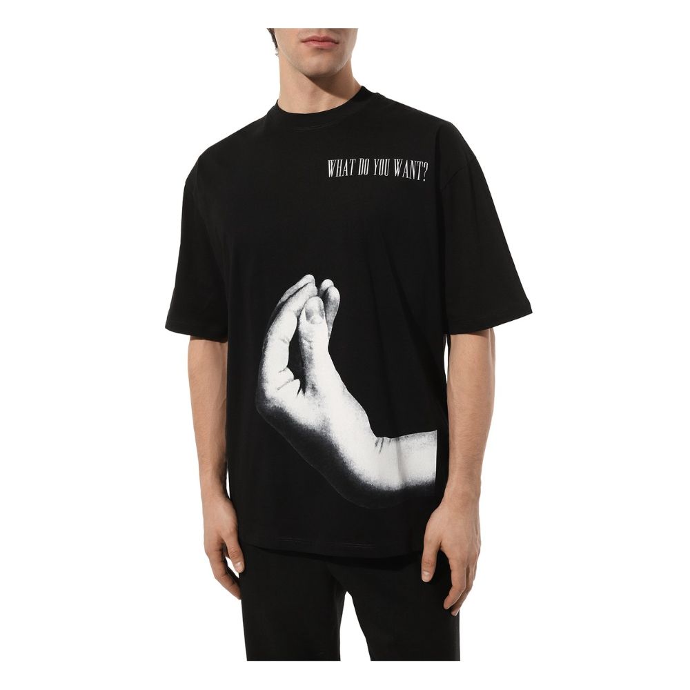 Diego Venturino Black Cotton T-Shirt