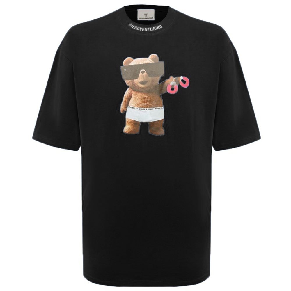 Diego Venturino Black Cotton T-Shirt