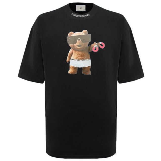 Diego Venturino Black Cotton T-Shirt