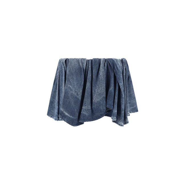 Diesel Asymmetrical denim patterned Skirt