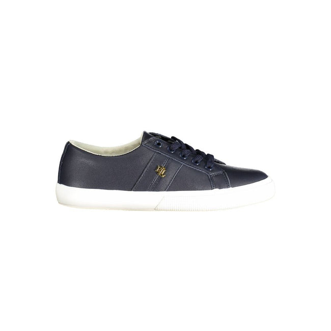 Ralph Lauren Blue Leather Women Sneaker