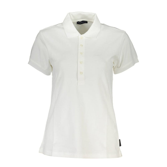 North Sails White Cotton Women Polo Shirt