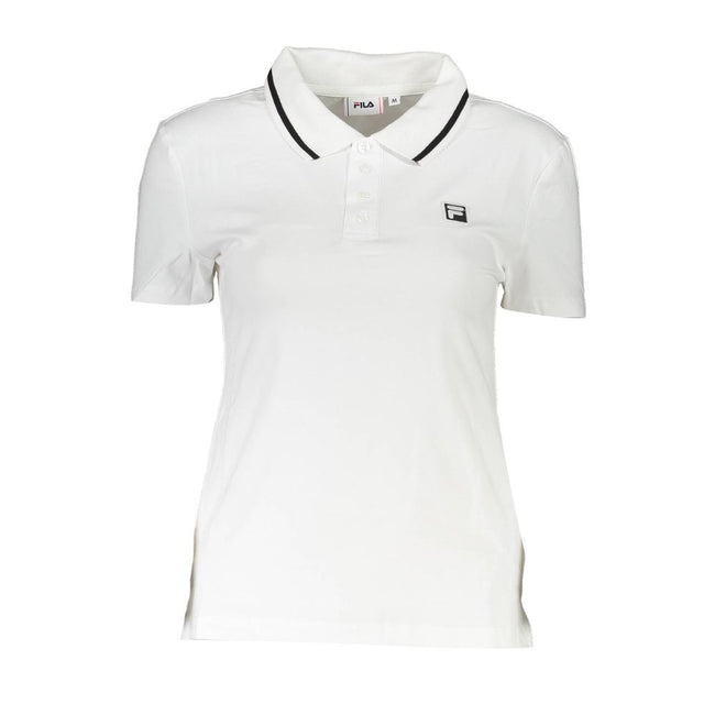 Fila White Cotton Womens Polo Shirt