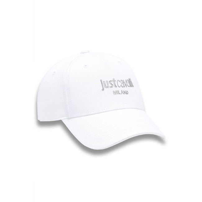 Just Cavalli White Cotton Mens Cap
