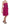 Dolce & Gabbana Elegant Fuchsia Pink Silk Bow Front Dress