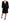 John Richmond Elegant Black Sequined Silk Mini Dress