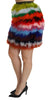 Dolce & Gabbana Chic Feather Embellished High Waist Skirt