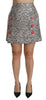 Dolce & Gabbana Exquisite Black Embellished High Waist Skirt