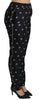 Dolce & Gabbana Elegant Mid Waist Skinny Silk Pants