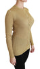 Dolce & Gabbana Elegant Long Sleeve Gold Cardigan