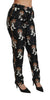 Dolce & Gabbana Elegant Silk Puppy Dog Print Pants