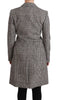 Dolce & Gabbana Elegant Multicolor Checked Knee-Length Jacket Coat
