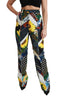 Dolce & Gabbana Elegant High Waist Multicolor Straight Pants