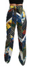 Dolce & Gabbana Elegant High Waist Multicolor Straight Pants