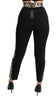Dolce & Gabbana Gold Leopard Jacquard High Waist Pants