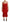 Dolce & Gabbana Exquisite Red Silk Fit and Flare Midi Dress