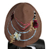 Dolce & Gabbana Elegant Floppy Straw Hat with Floral Accents