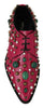 Dolce & Gabbana Fuchsia Pink Crystal Patent Flats