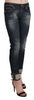 Acht Chic Dark Blue Skinny Cropped Jeans