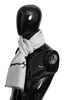 Givenchy Elegant Monochrome Wool-Silk Blend Scarf
