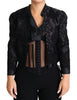 Dolce & Gabbana Embroidered Silk Blend Foliage Jacket