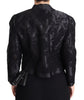 Dolce & Gabbana Embroidered Silk Blend Foliage Jacket
