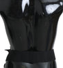 Dolce & Gabbana Elegant Black Crystal Waist Belt