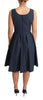 Dolce & Gabbana Elegant Polka-Dotted Blue A-Line Dress