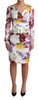 Dolce & Gabbana Elegant Floral Sheath Silk Dress