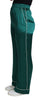 Dolce & Gabbana Exquisite Silk Pajama Trousers in Lush Green