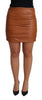 Dolce & Gabbana High Waist Chic Leather Skirt