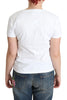 Moschino Chic Cotton Round Neck Tee with Playful Print