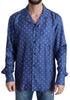 Dolce & Gabbana Silk Beach Chair Print Casual Shirt