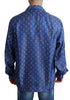 Dolce & Gabbana Silk Beach Chair Print Casual Shirt