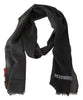 Missoni Elegant Black Wool Scarf with Fringes