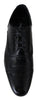 Dolce & Gabbana Elegant Black Leather Formal Derby Shoes