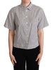 Dolce & Gabbana Elegant Polka Dot Cotton Polo Top
