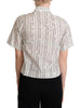 Dolce & Gabbana Geometric Elegance Collared Polo Top