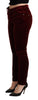 Dolce & Gabbana Exquisite Bordeaux Red Skinny Pants