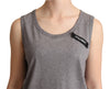 Dolce & Gabbana Elegant Gray Cotton Jersey Sleeveless Tank