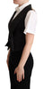 Dolce & Gabbana Elegant Leopard Print Waistcoat – Sleeveless Vest