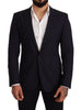 Dolce & Gabbana Elegant Navy Martini Blazer by Renowned Tailors