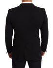 Dolce & Gabbana Elegant Slim Fit Black Cotton Blazer