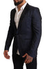 Dolce & Gabbana Elegant Blue Slim Fit Martini Blazer