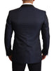 Dolce & Gabbana Elegant Blue Slim Fit Martini Blazer