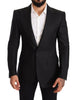 Dolce & Gabbana Elegant Slim Fit Black Linen Blazer