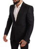 Dolce & Gabbana Elegant Slim Fit Black Linen Blazer