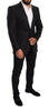 Dolce & Gabbana Elegant Slim Fit Black Linen Blazer