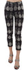 Dolce & Gabbana Chic Black Pineapple Print Skinny Capri Pants